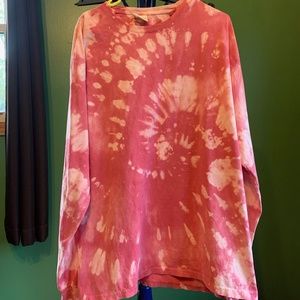 Vintage Oversized Tie-Dye Long Sleeve T-Shirt